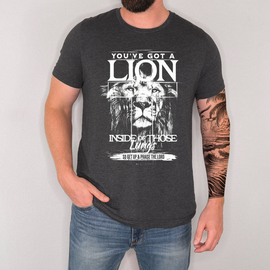 Mens Lion Inside of Those Lungs T-shirt