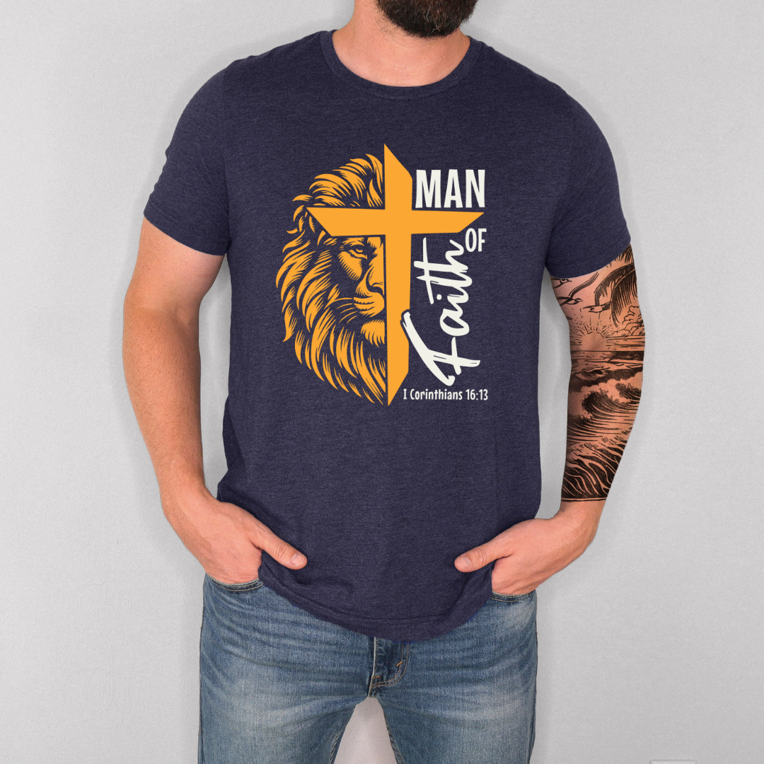 Mens Man of Faith T-shirt